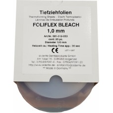 Aldente Foliflex Bleach 1.0mm - Soft - 120mm Round - Clear with Insulating / Spacer Foil Layer - Pack 20 (581-012-053) - 581310 